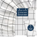 LANE LINEN Organic Cotton Queen Fitted Sheet Set - Soft Percale Fit