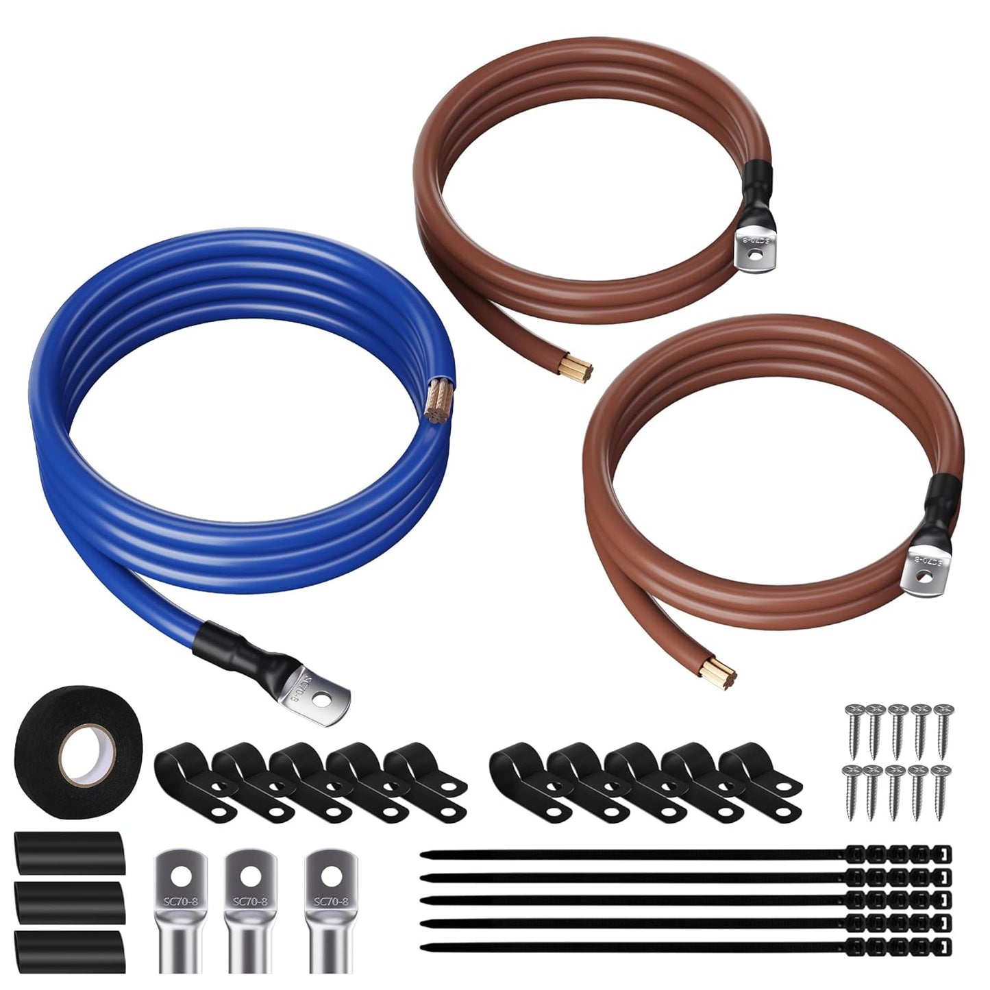 Big 3 Upgrade Electrical Wiring Kit for High Output Car Audio