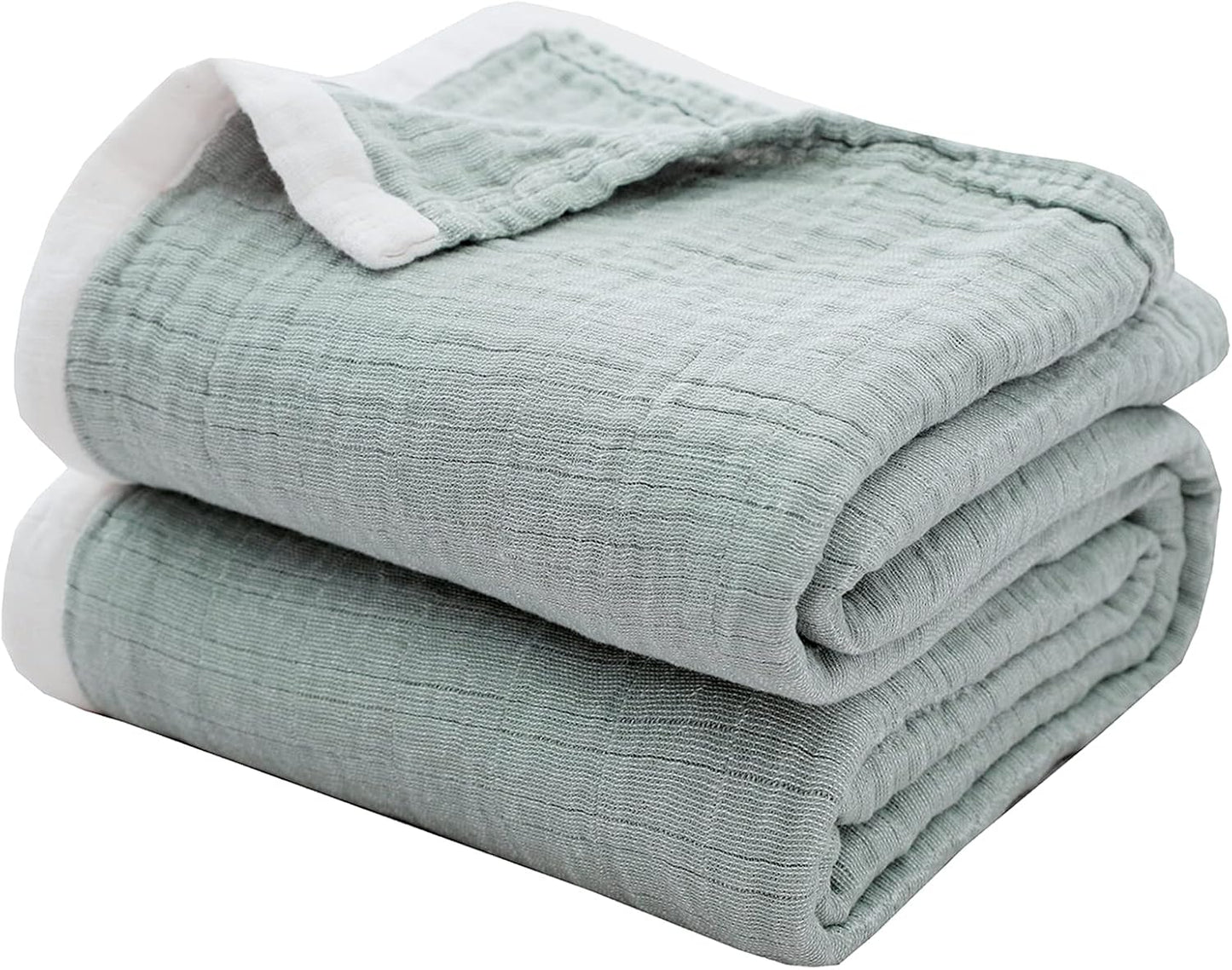 SE SOFTEXLY Muslin Throw Blanket for Bed and Couch Comfort
