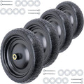 13 Flat Free Wheels 4.00-6 Tire Set for Garden Carts & More