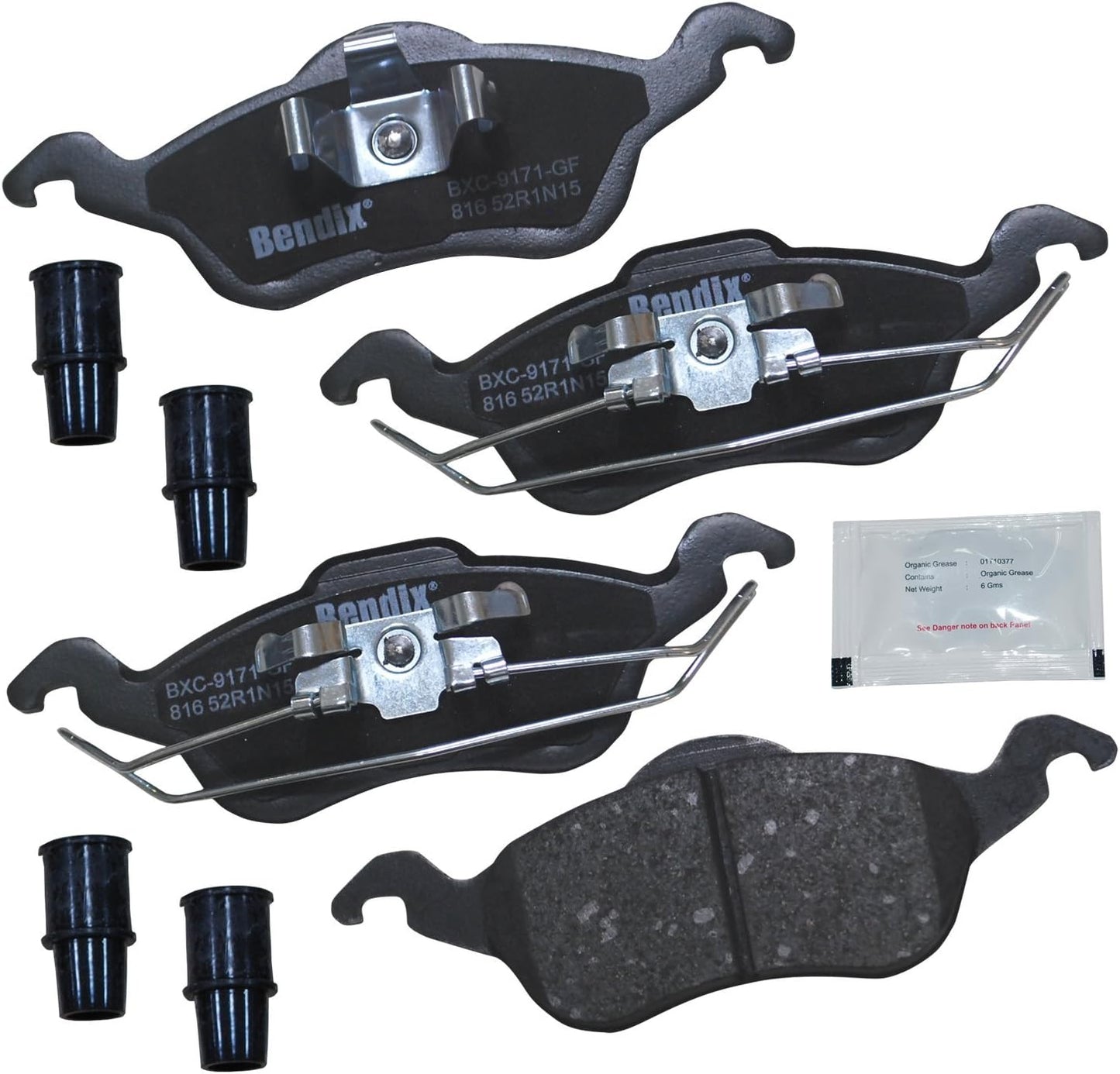 Bendix Priority1 CFC816 Ceramic Front Brake Pads for Ford Focus