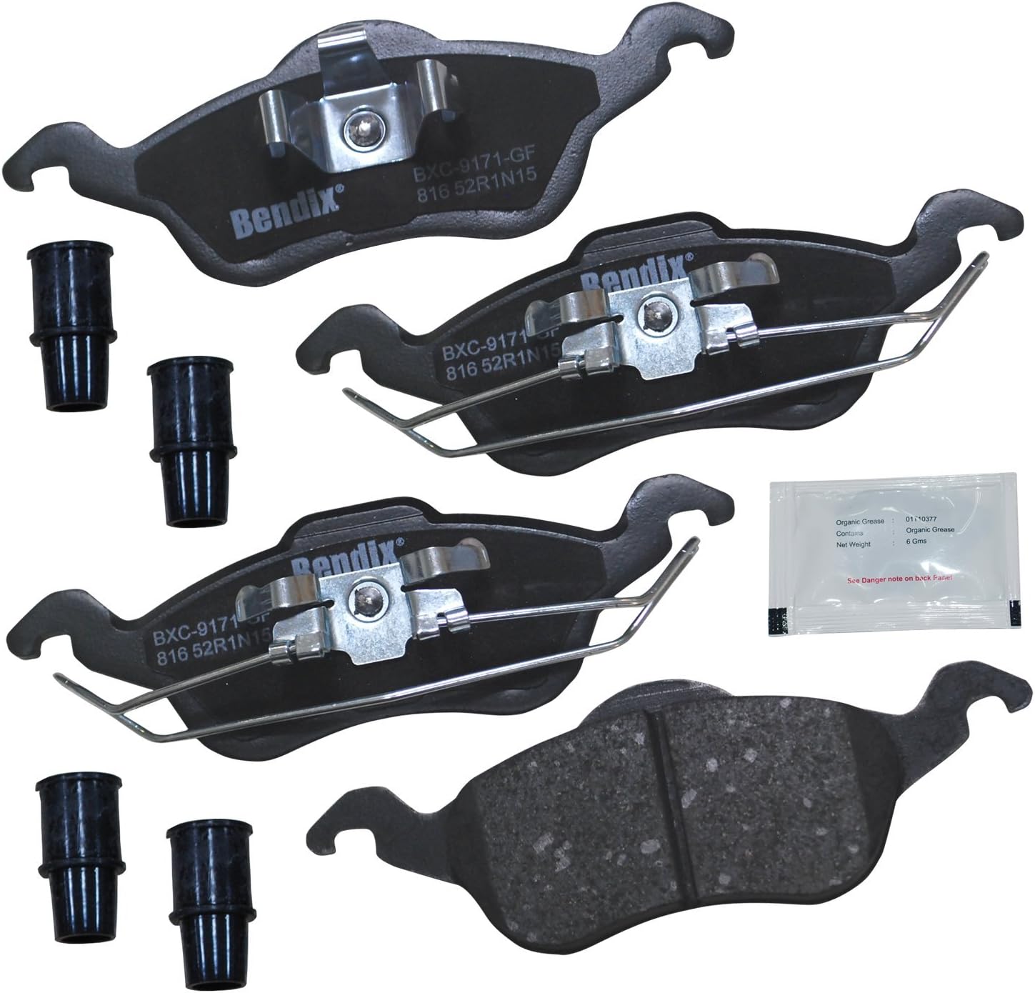 Bendix Priority1 CFC816 Ceramic Front Brake Pads for Ford Focus