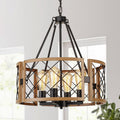 D19 Farmhouse Chandelier for Dining Room - Vintage Pendant Light