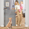 42 in Extra Tall Retractable Baby Gate for Stairs - 55 in Wide Fit