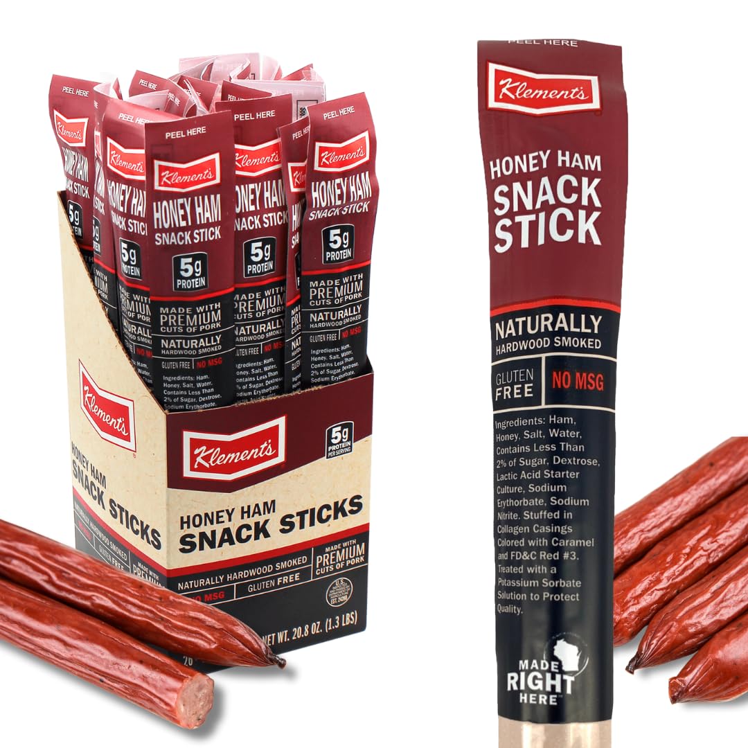 Honey Ham Jerky Sticks - High Protein, Low Carb Snack Sticks