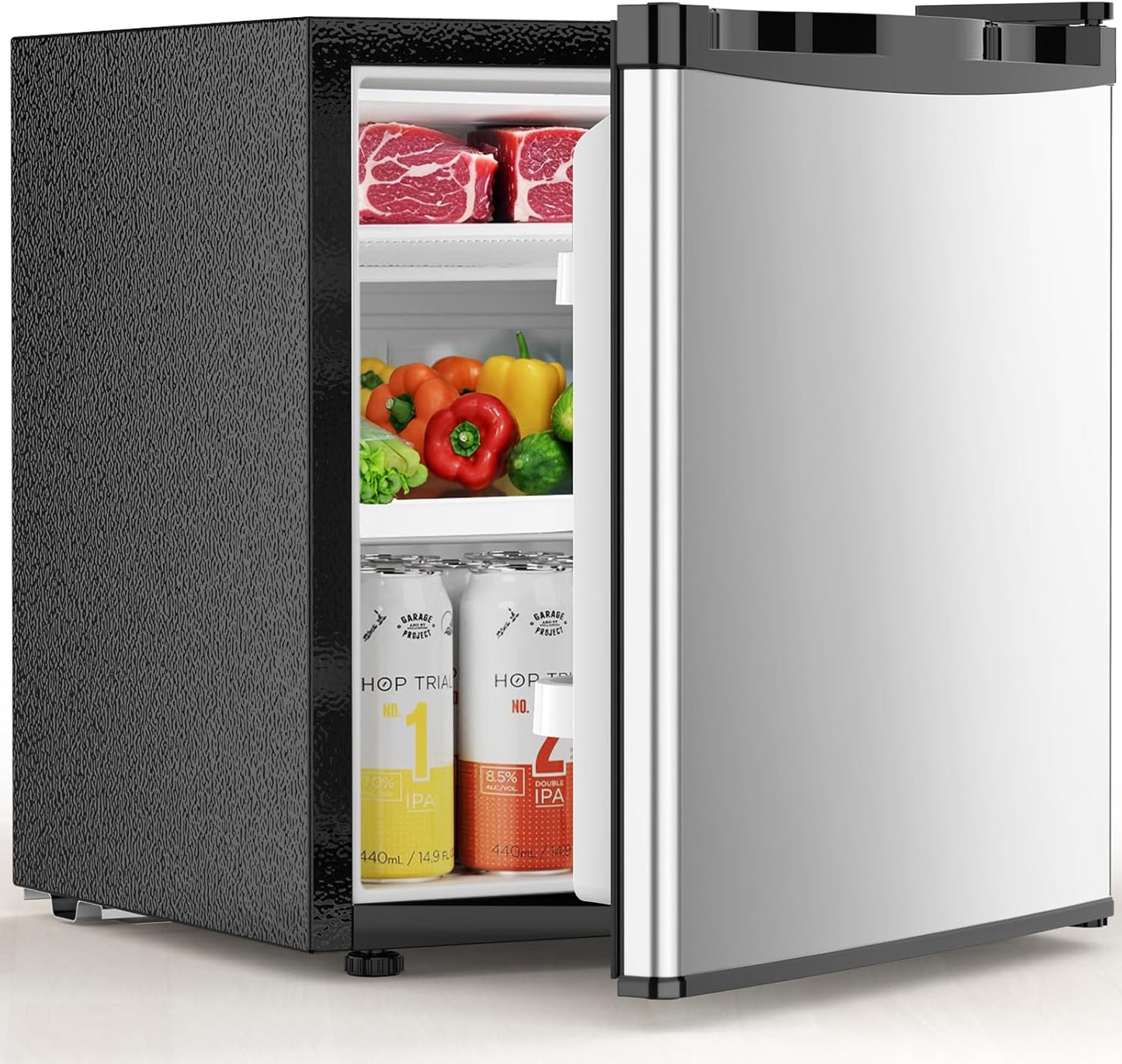 Compact Mini Fridge with Freezer for Dorms and Offices