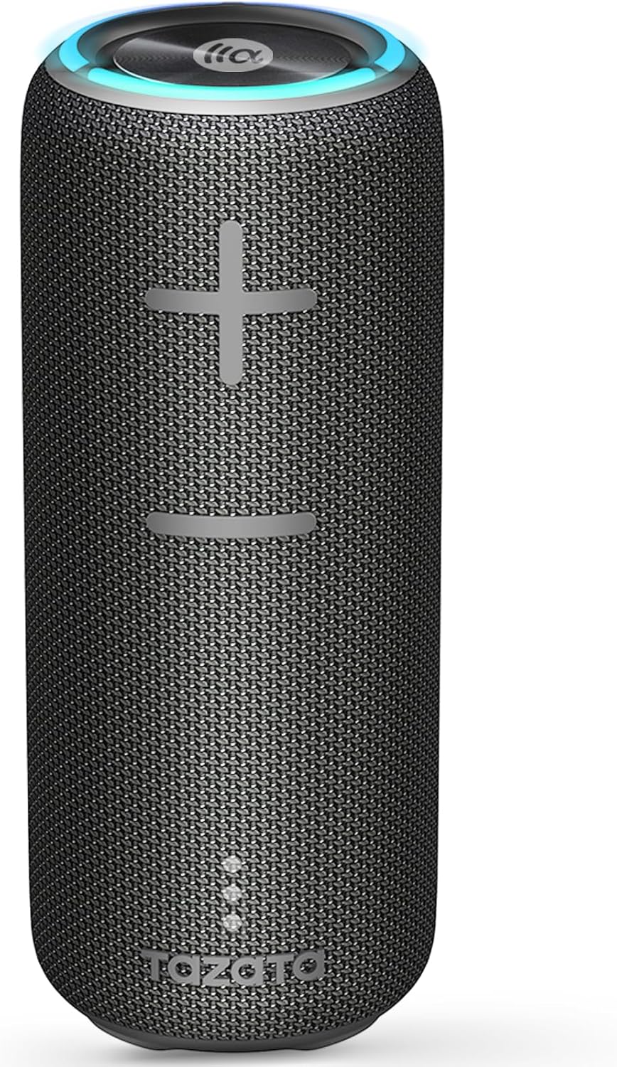 TAZATA 30W Portable Waterproof Bluetooth Speaker - Immersive 360 Surround Sound for Outdoor Adventures