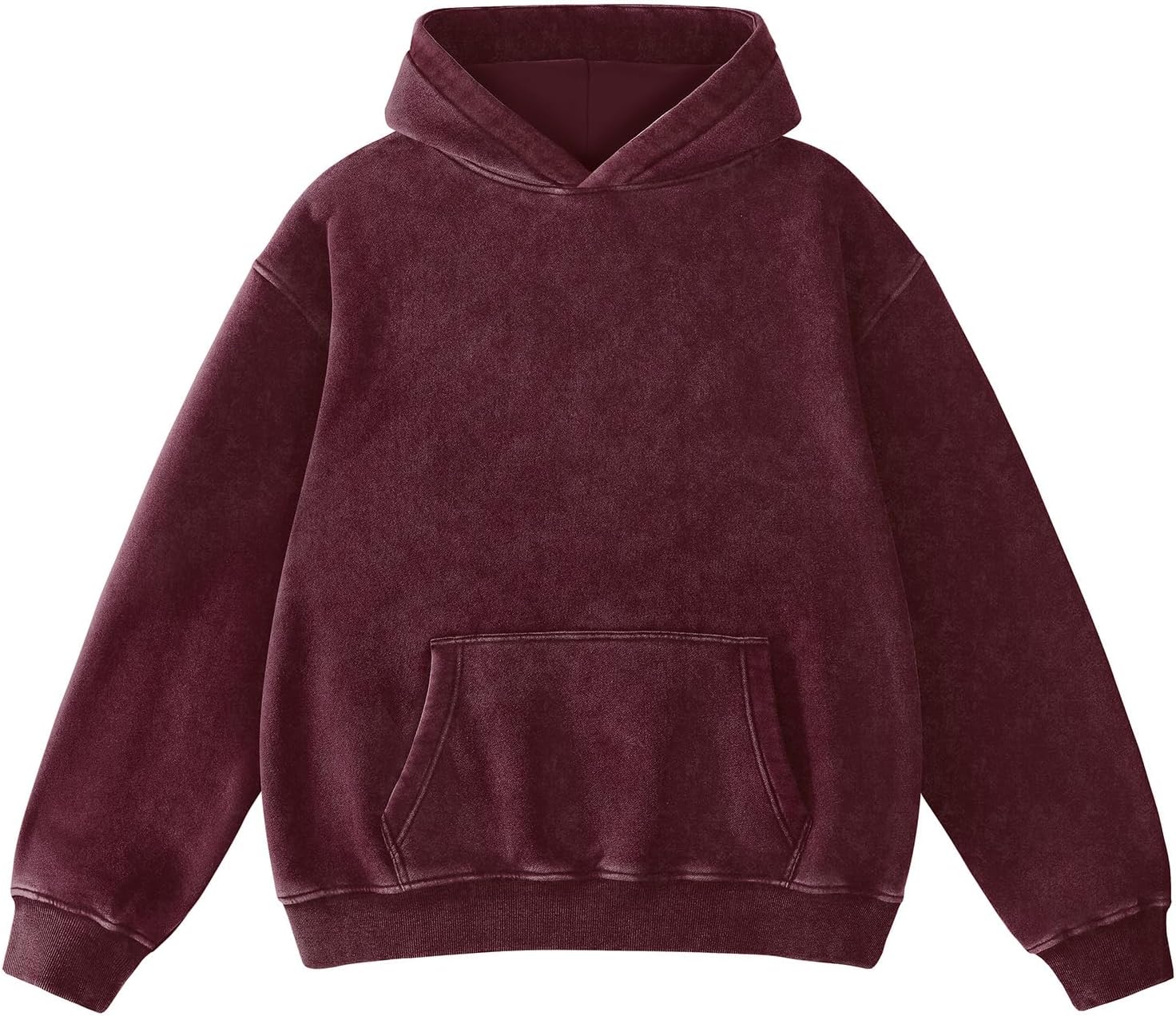 Super Soft Acid Wash Hoodie for Men - Vintage Pullover Style