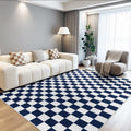 Terrug Checkered Rug for Living Room, Soft and Washable 5x7