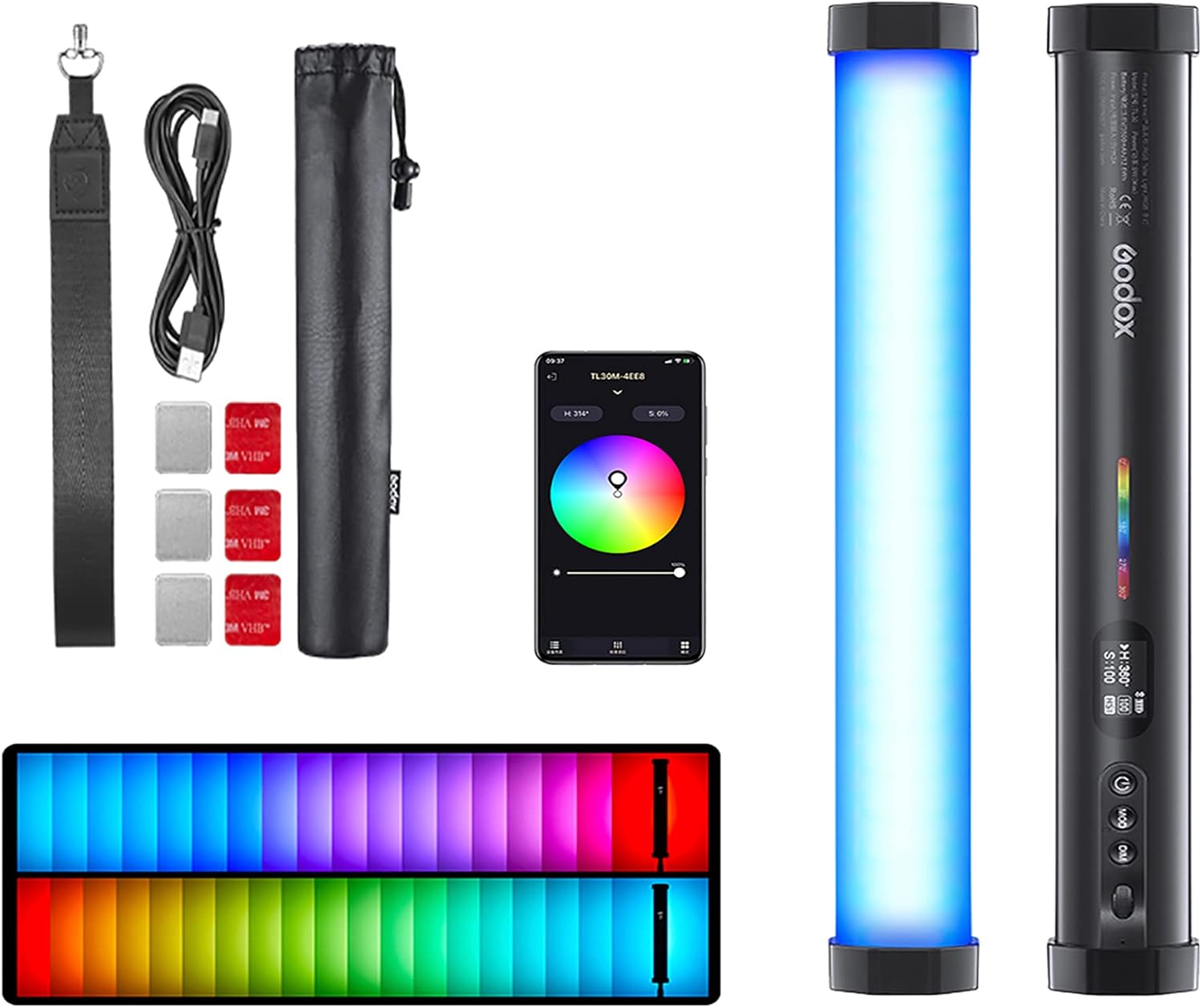 Godox TL30 RGB Tube Light LED Light for Creative Lighting Needs
