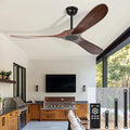 heimo 52 in Ceiling Fan No Light - Quiet Wood 3-Blade Fan