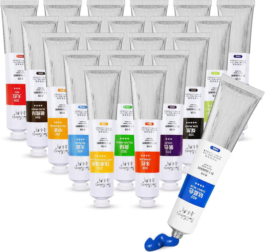 Paul Rubens Oil Paint Set with 20 Bright Colors for Artists