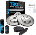 TRQ Front Brake Pad & Rotor Kit Ceramic Compatible with Lexus IS250