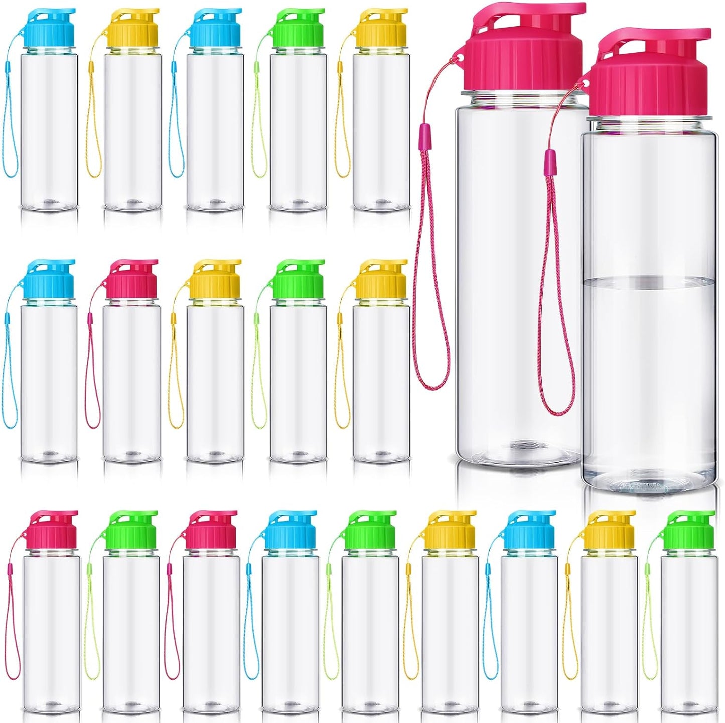Mifoci 20 Pieces Water Bottle Bulk for Gym and Outdoor Use