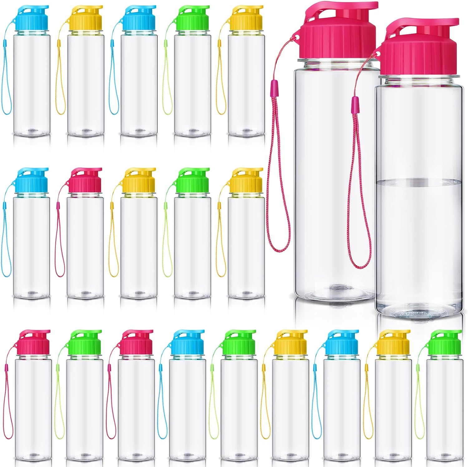 Mifoci 20 Pieces Water Bottle Bulk for Gym and Outdoor Use