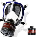 Full Face Silicone Gas Mask with 40mm Filter - Comfortable Fit