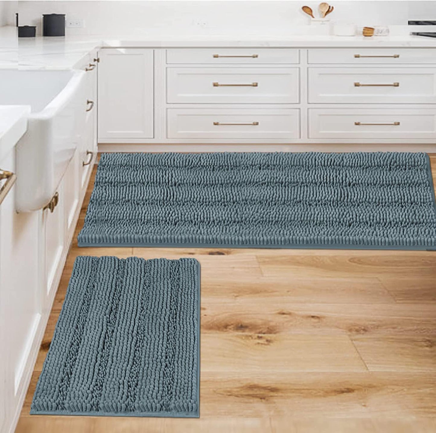 H.VERSAILTEX 2 Piece Bathroom Set - Soft Chenille Bath Mats