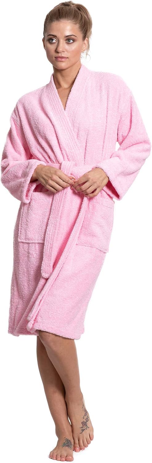 Soft & Absorbent Towel Robe for Women - 100% Cotton Comfort