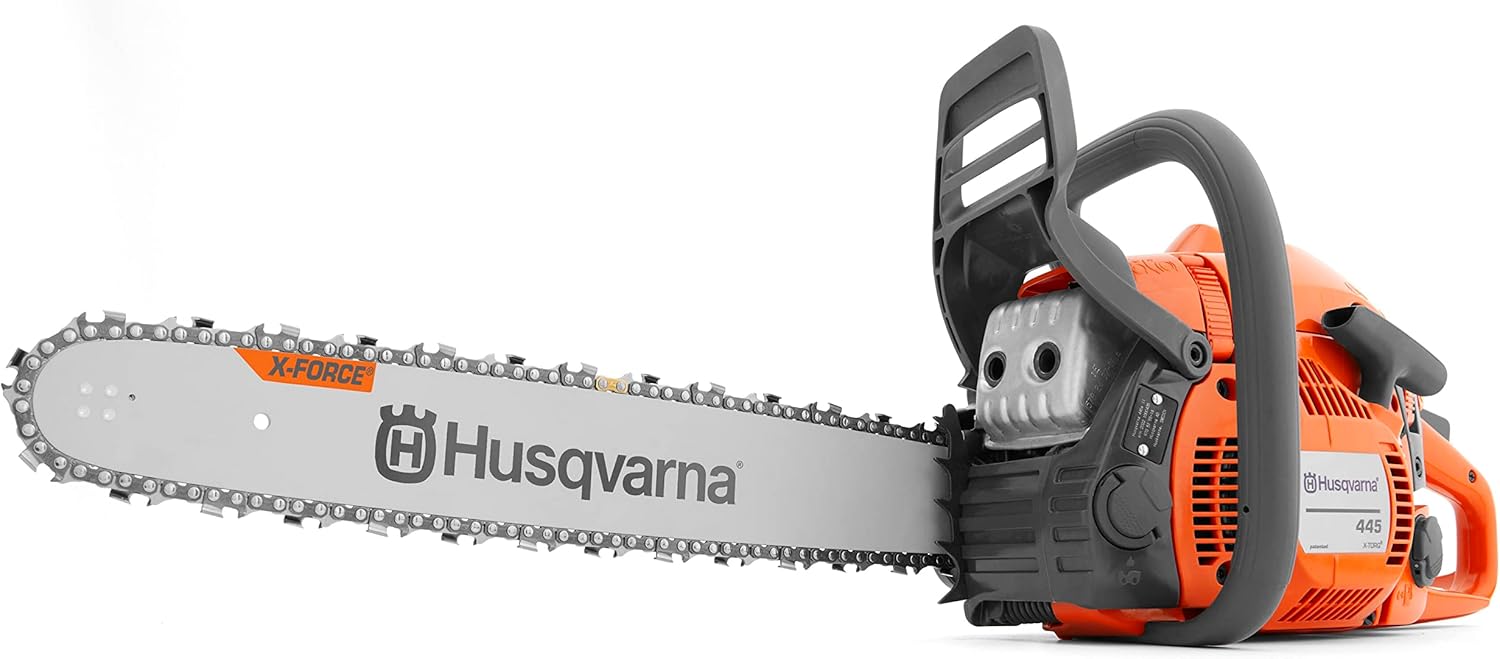 Husqvarna 445 Gas Chainsaw: Powerful 50-cc 2.8-HP Engine