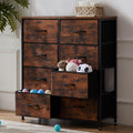 DUMOS nc-8bc-2st Dresser Organizers 8 Drawers - Deep Fabric Storage