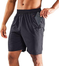 MIER Men's Quick Dry Running Shorts with Zipper Pocket for Fitness