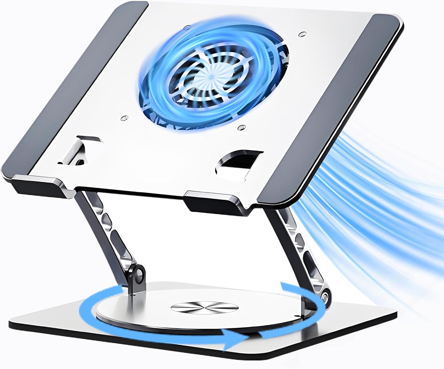 Laptop Cooling Stand with Fan and Adjustable Height for 17 in