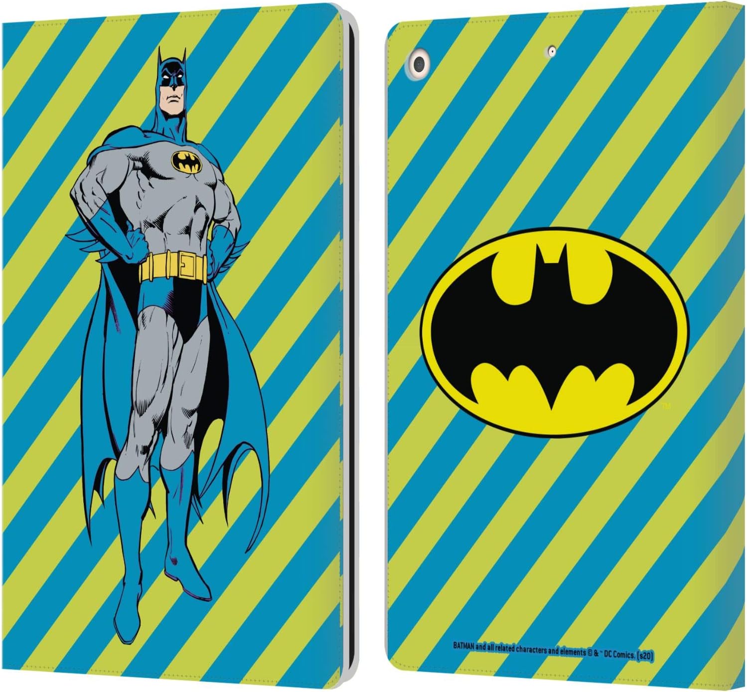 Batman DC Comics Vintage Leather Wallet Case for iPad 10.2