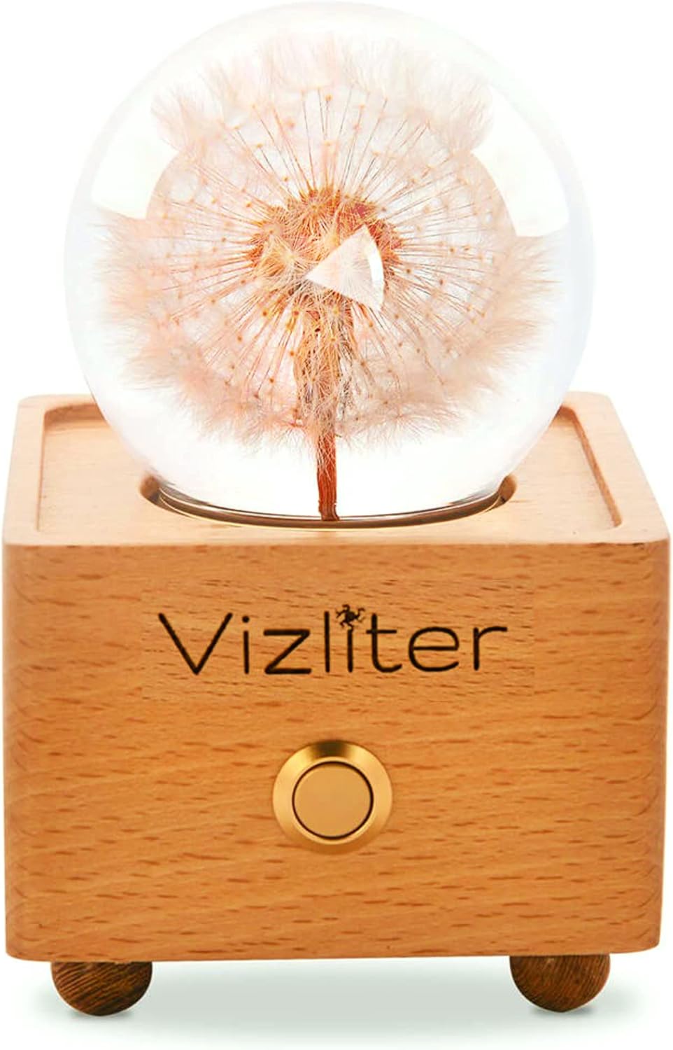 Vizliter Bluetooth Speaker Crystal Ball with LED Lighting