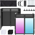 DJ Facade Booth Table 40 in x 20 in - Portable Detachable DJ Booth