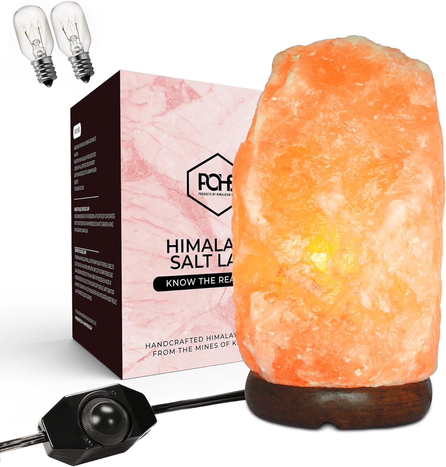 Authentic Himalayan Pink Salt Lamp - 10-12 Inch Natural Glow