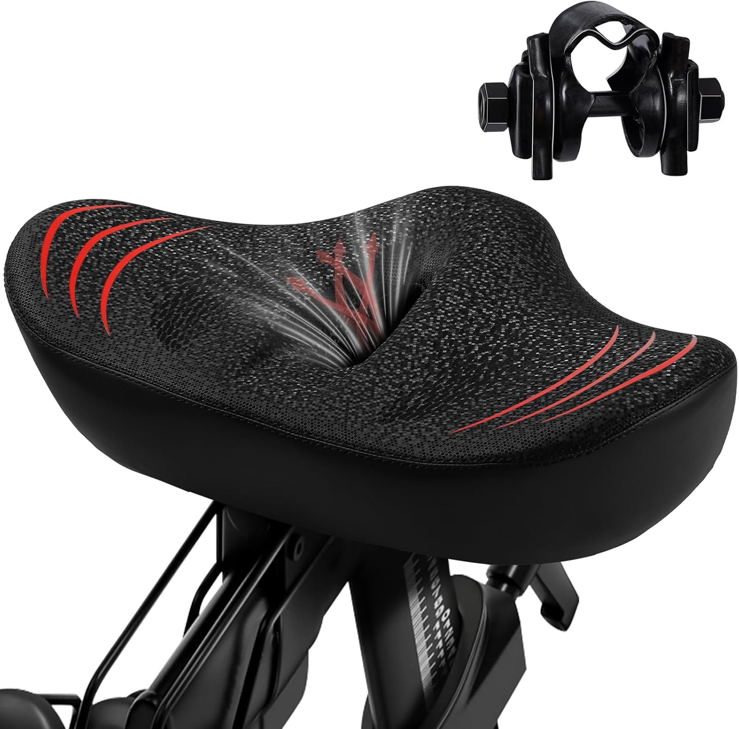 Upgrade Oversize Bike Seat for Men Women - Extra Wide Comfort