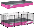 Paw Inspired Critter Box Cage Liner 24 x 48 in Gray/Pink - Raised