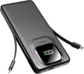 Portable Charger with Built-in Cables 22.5W Super Fast Charging - Slim