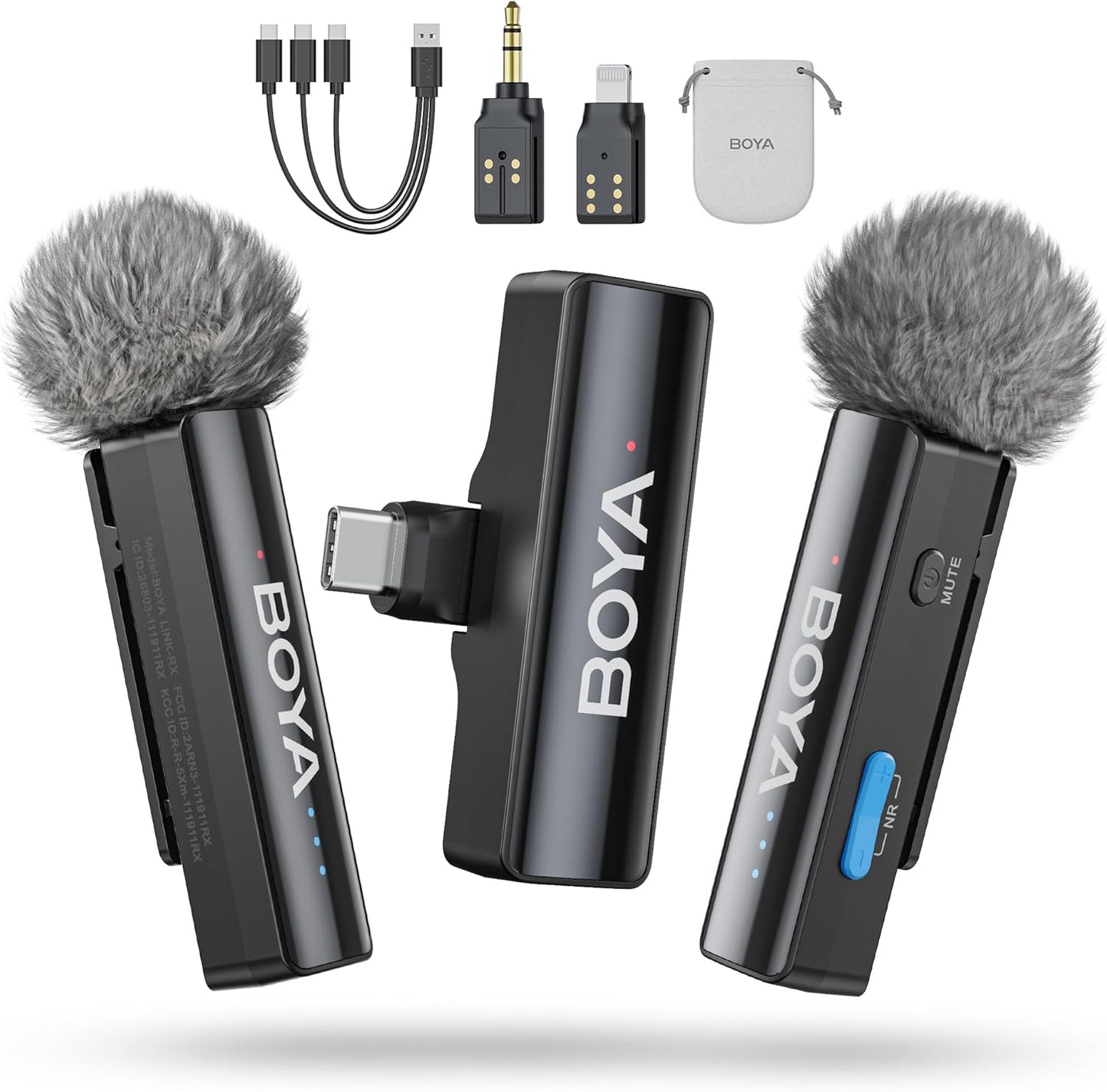 BOYALINK 2 A2 Wireless Lavalier Microphone for iPhone & Android