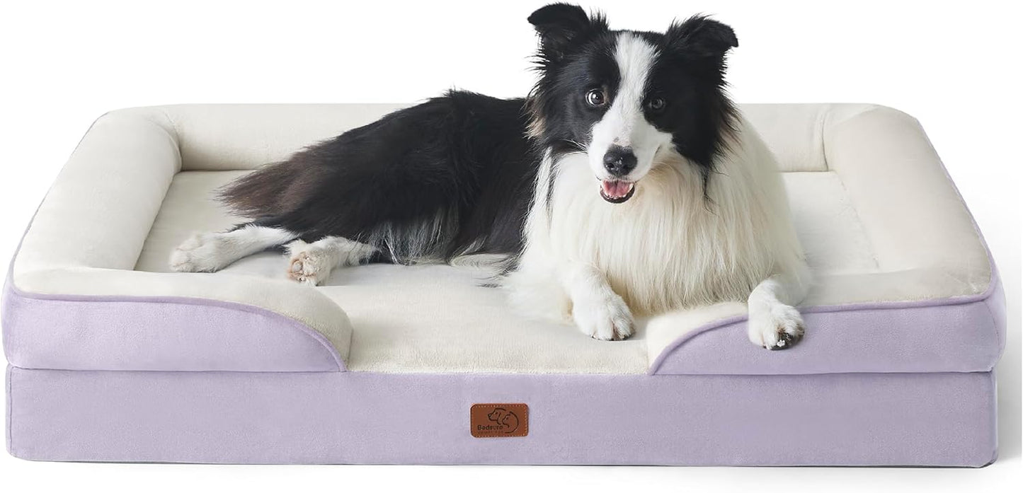 Orthopedic Dog Bed for Large Dogs - Waterproof & Washable Comfort
