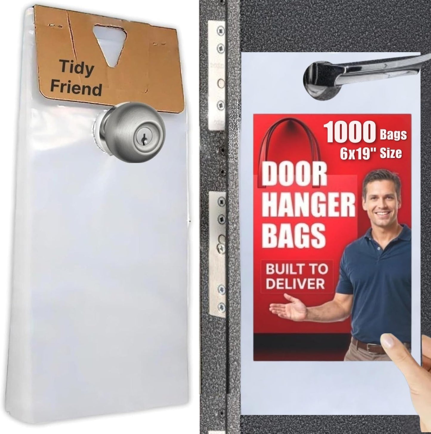 Skywin Plastic Door Hanger Bags for Flyers and Brochures