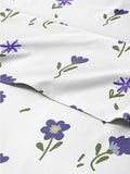 Floral Sheets Purple Floral King Bed Sheet Set - Ultra-Soft Cooling