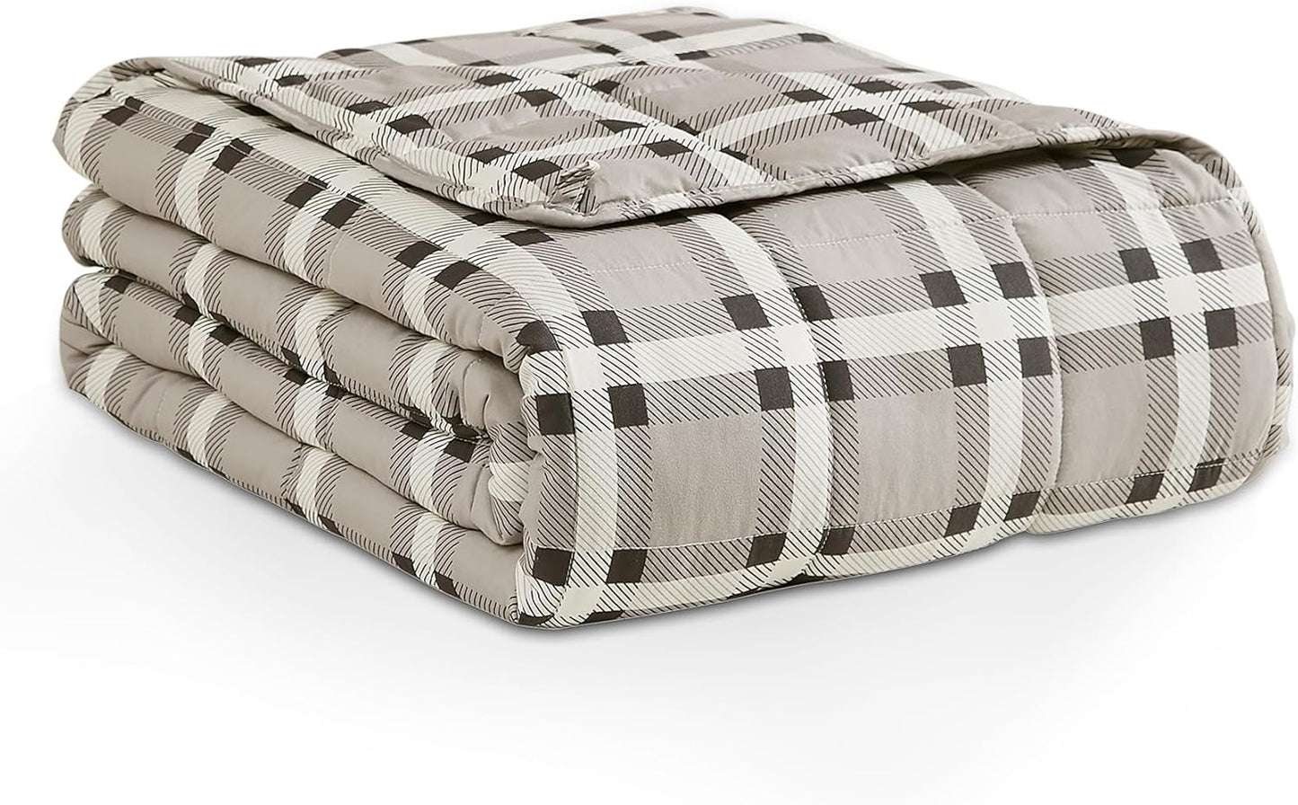 L'AGRATY Weighted Blanket 48x72 15lbs for All-Season Comfort