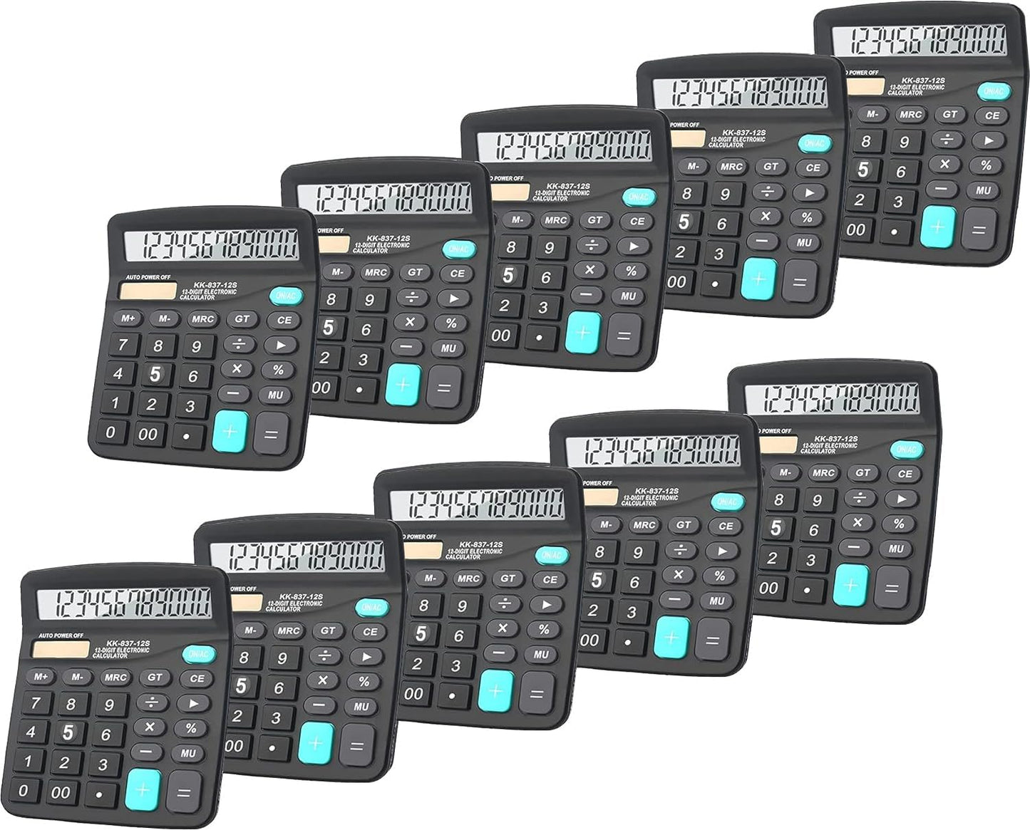 BESTWYA 12-Digit Dual Power Handheld Calculator for Easy Use