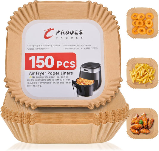 150 Non-Stick Air Fryer Liners - Oil Resistant