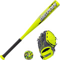 Youth T-Ball Set 25in Aluminum Bat & Glove - Beginner All-in-One