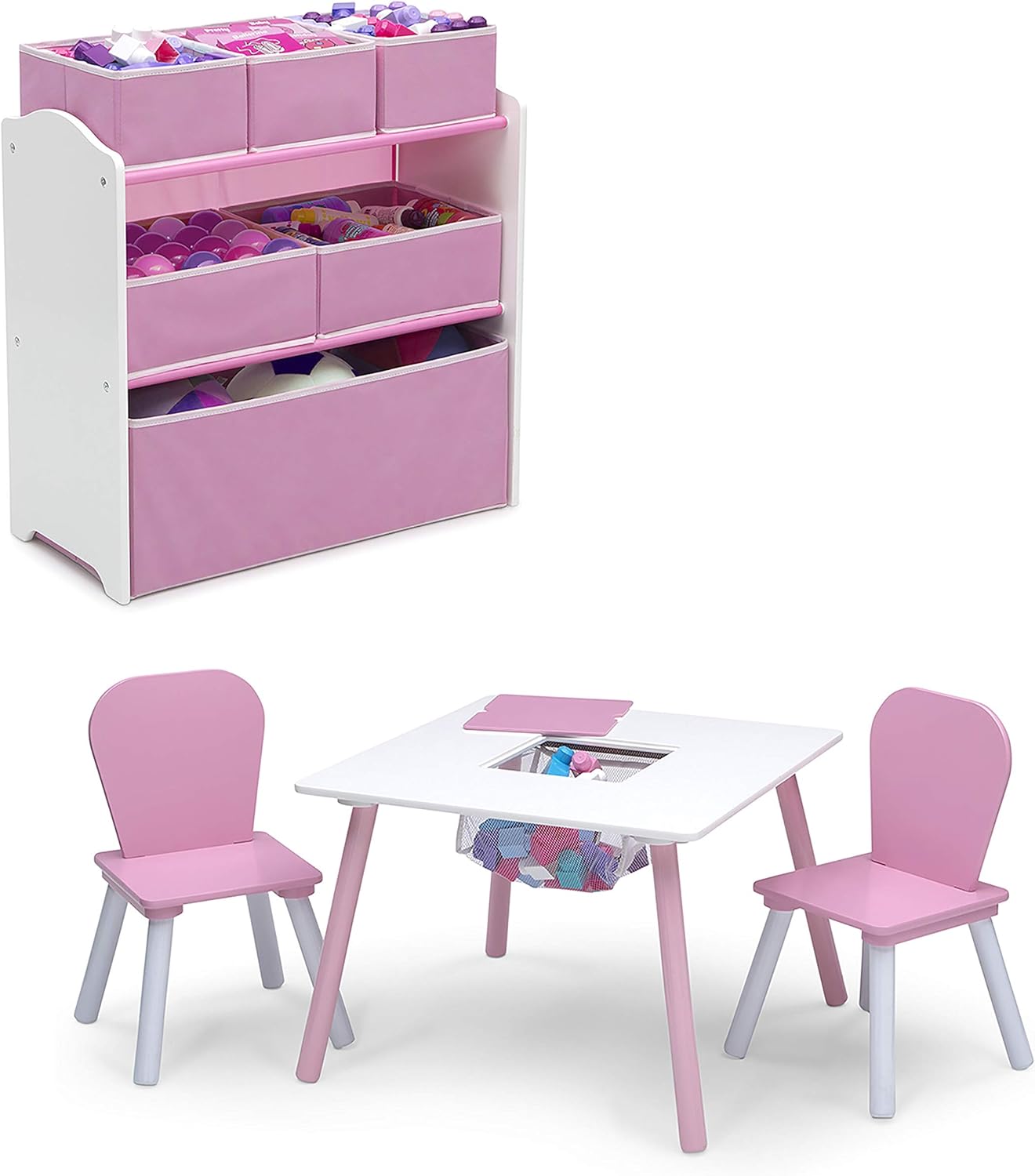 Delta Children 4-Piece Toddler Playroom Set for Fun Spaces
