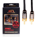 2-Channel Car Audio RCA Cable 17ft - Triple Shielded OFC for Clean