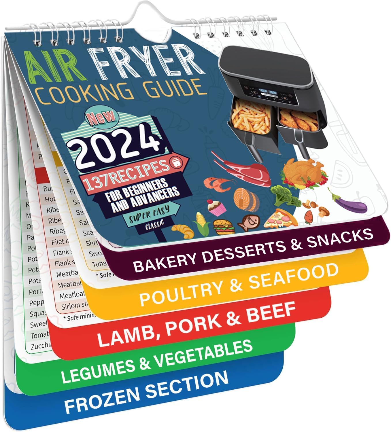 Ultimate Air Fryer Cookbook & Guide Set | Cheat Sheet Included!