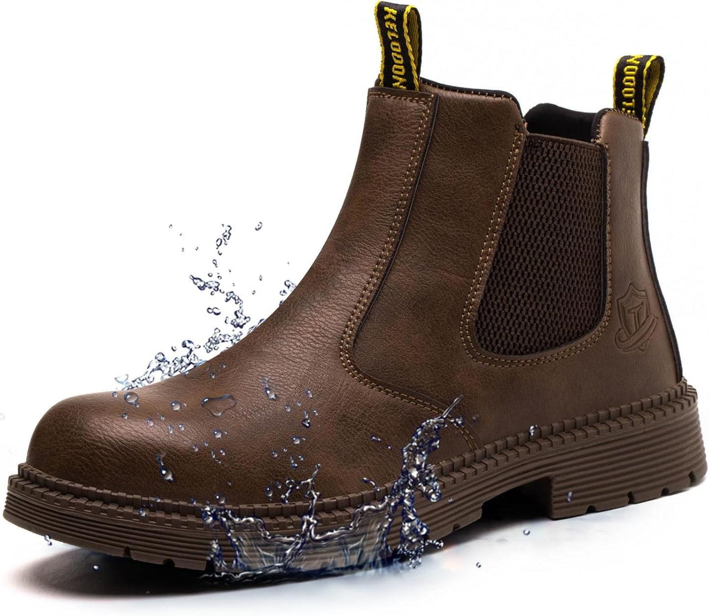 KELODON Waterproof Steel Toe Boots for Men - Comfort and Safety