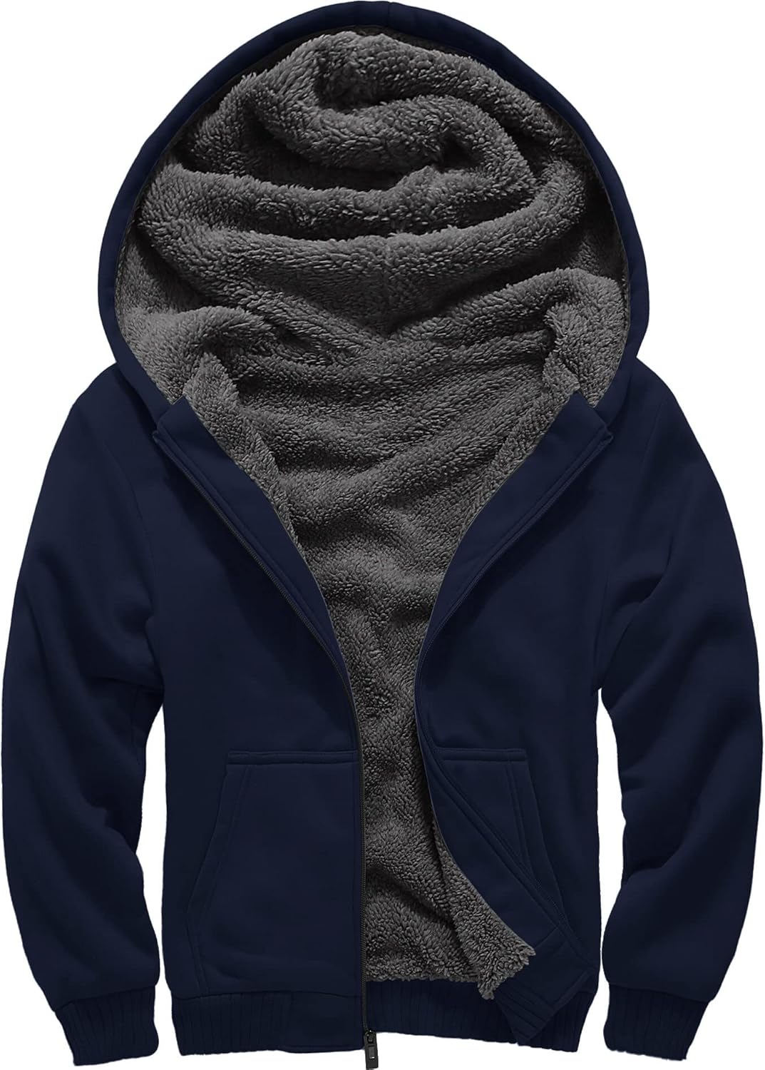 GEEK LIGHTING Boys Sherpa Lined Hoodie for Cozy Winter Wear