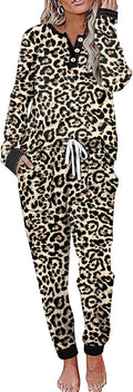 Two Piece Outfits for Women Lounge Sets - Cozy Button (Style J64B)