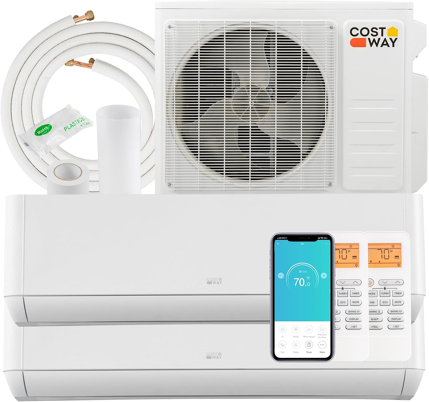 Efficient Dual Zone Mini Split AC/Heating System