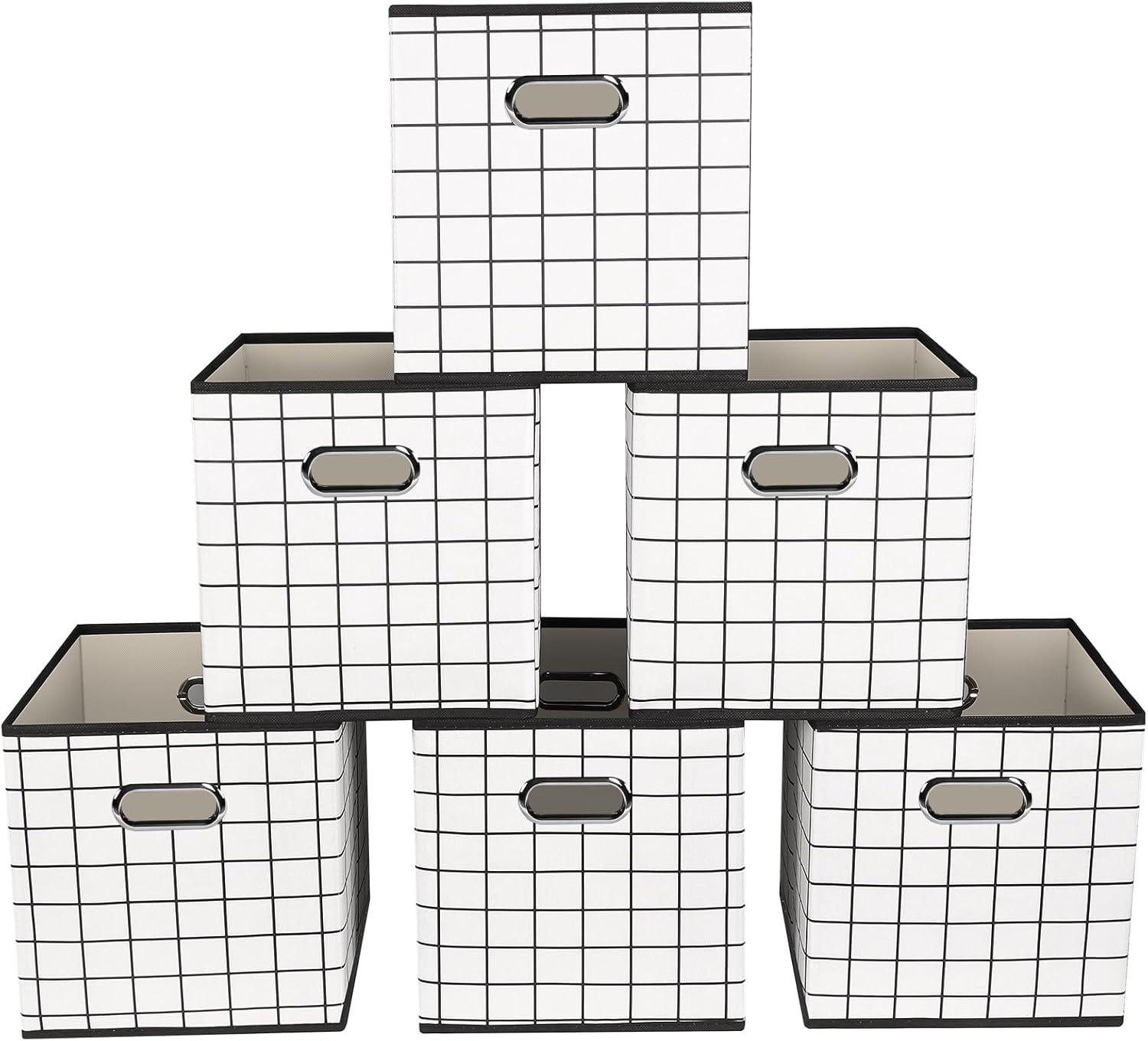 Yunkeeper Storage Bins Cubes - Foldable Fabric Organizer Bins