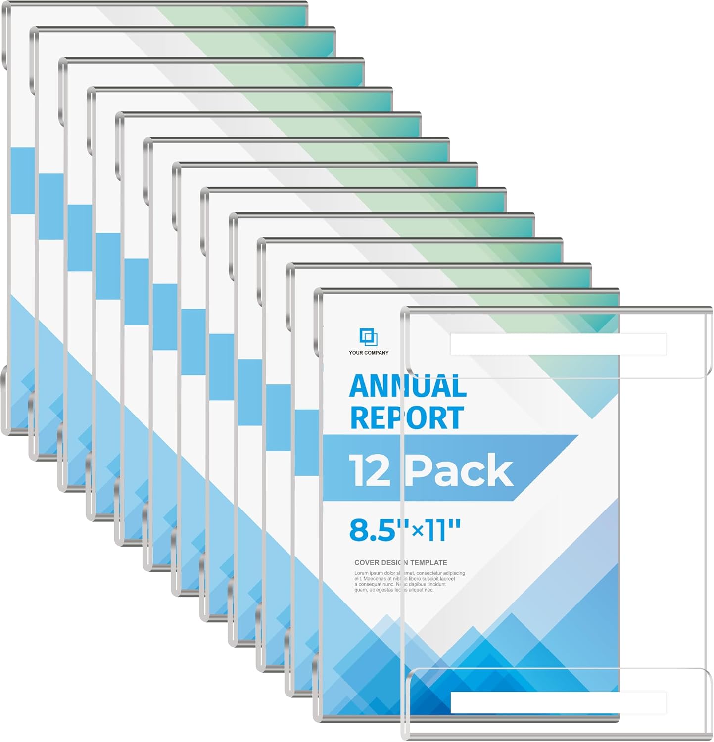 12 Pack 8.5x11 Acrylic Sign Holder for Easy Display Solutions